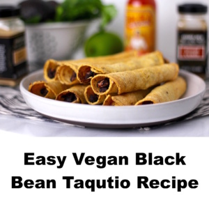 easy black bean taquitos