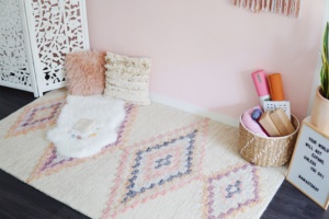 pink yoga space