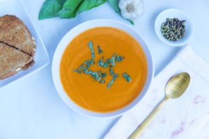 vegan tomato basil soup
