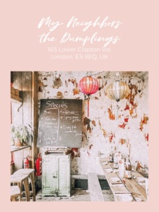 VEGAN DUMPLINGS LONDON