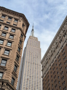 view of the empire state building from 34th street